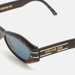 Pre Owned Dior Tortoiseshell Acetate DiorSignature B1U Butterfly Sunglasses
