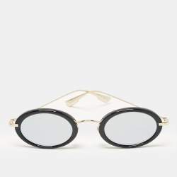 Dior Black/Gold Mirrored Hypnotic 2 Oval Sunglasses