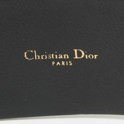Dior Black Leather Diorquake Buckle Belt 80CM