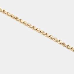 Dior Secret Cannage Faux Pearl Gold Tone Necklace