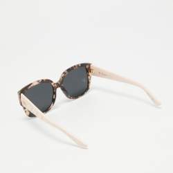 Pre Owned Dior Pink Tortoise/Grey LadyDiorStuds Square Sunglasses
