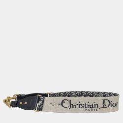 Pre Owned Christian Dior Studded Jacquard Strap