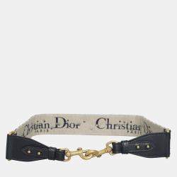 Pre Owned Christian Dior Studded Jacquard Strap