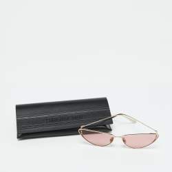 Pre Owned Dior Gold Tone/Pink MissDior B1U Cat-Eye Sunglasses