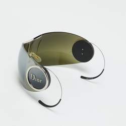 مملوكة مسبقًا Dior Silver Tone/Green DiorSport 2 Shield Sunglasses