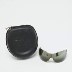 مملوكة مسبقًا Dior Silver Tone/Green DiorSport 2 Shield Sunglasses