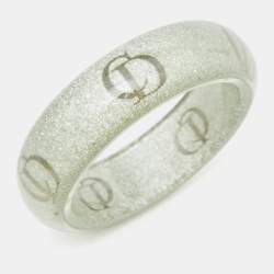 Dior CD Logo Resin Bangle Bracelet