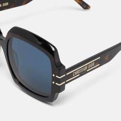 Pre Owned Dior Dark Brown Diorsignature S1U Oversized Sunglasses