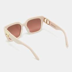 Pre Owned Dior Pink 30 Montaigne S8U Square Sunglasses