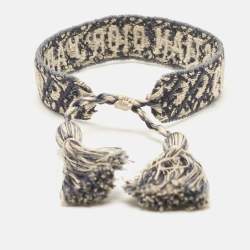 Dior Blue J'adior Woven Fabric Friendship Bracelet