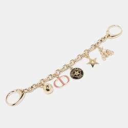 Pre Owned Dior Gold Tone 30 Montaigne Bag Charm