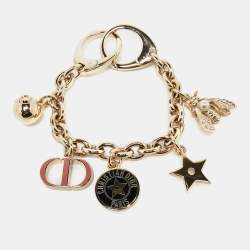 Pre Owned Dior Gold Tone 30 Montaigne Bag Charm