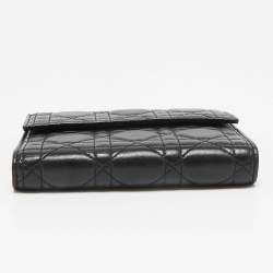 Pre Owned Dior Black Cannage Leather Ring Agenda Cover