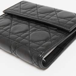 Pre Owned Dior Black Cannage Leather Ring Agenda Cover