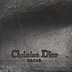 Pre Owned Dior Black Cannage Leather Ring Agenda Cover