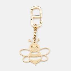 مملوكة مسبقًا Dior X Kaws Bee Gold Tone Keychain