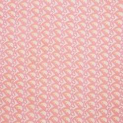 Christian Dior Pink Oblique Print Silk Square scarf