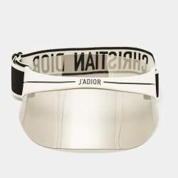Pre Owned Dior White/Grey Dior Club1 Sun Visor