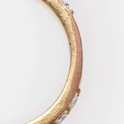 Dior Gold Tone Crystal Dio(r)evolution Ring S