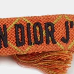 Dior J'Adior Woven Fabric Friendship Bracelet