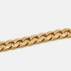 Pre Owned Dior CD Danseuse Etoile Gold Tone Choker Necklace