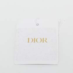 Dior White Logo Embroidered Woven Sunglasses Strap