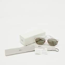 Dior Two Tone/Grey Mirrored DiorTechnologic Aviator Sunglasses