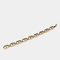 Dior CD Gold Tone Link Bracelet