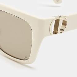 Dior Light Cream/Brown 30Montaigne SBU Square Sunglasses