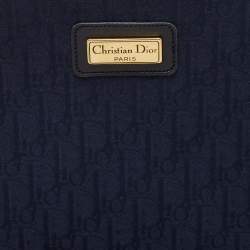 Dior Navy Blue Diorissimo Fabric Cosmetic Pouch