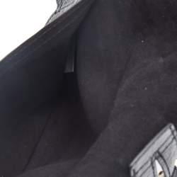 Dior Black Glossy Leather and Stretch Band Saddle Belt S/M
