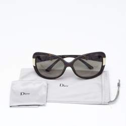 Dior Tortoise Brown Gradient DiorMidnight Oversized Sunglasses
