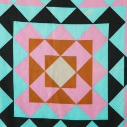 Dior Miss Dior Vintage Cream Geometric Print Silk Scarf