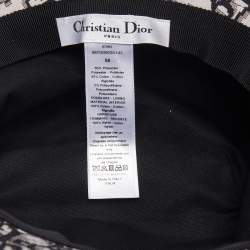Dior Red Teddy-D Check'N'Dior Veil Bucket Hat Size 58