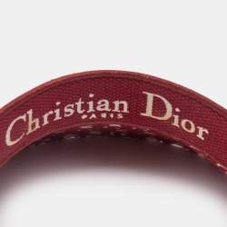 Dior Red Oblique Jacquard Canvas Visor Cap (56 cm)