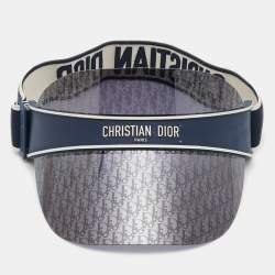 Pre Owned Dior Navy Blue Oblique Dior Club1 Visor