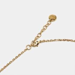 Dior Dioramour Cœur des Curiosités Enamel Gold Tone Necklace