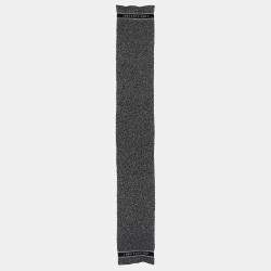 Dior Navy Blue & White Wool Stole