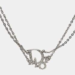 مملوكة مسبقًا Dior Oblique Crystals Silver Stone Bracelet