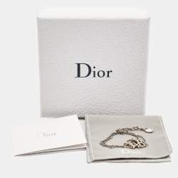مملوكة مسبقًا Dior Oblique Crystals Silver Stone Bracelet