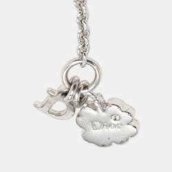 Dior Butterfly Crystals Silver Tone Metal Bracelet