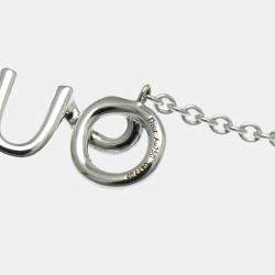 Christian Dior 18K White Gold Diamond Dioramour Pendant Necklace