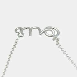 Christian Dior 18K White Gold Diamond Dioramour Pendant Necklace