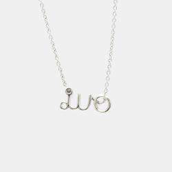 Christian Dior 18K White Gold Diamond Dioramour Pendant Necklace