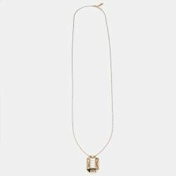 Dior Crystals Gold Tone Long Necklace