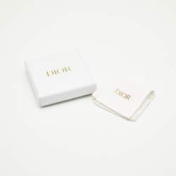 Dior Star CD Faux Pearl Crystals Gold Tone Drop Earrings
