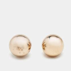 Dior Tribales Two Tone Metallic Stud Earrings