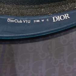 Pre Owned Christian Dior Navy Blue Oblique Dior DiorClub V1U Visor