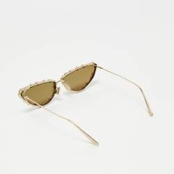 Pre Owned Dior Gold MissDior B1U Crystals Cat Eye Sunglasses
