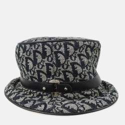 Dior Black Gray Canvas Trotter Hat 